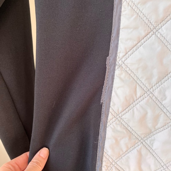 Reebok RBX Women's Running Jacket Quilted Size M Thumb Holes Full Zip Black Gray - Picture 10 of 10